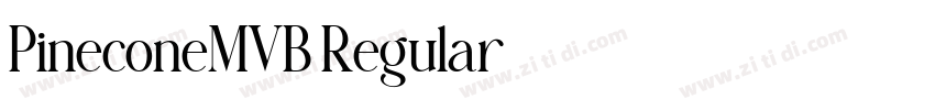 PineconeMVB Regular字体转换